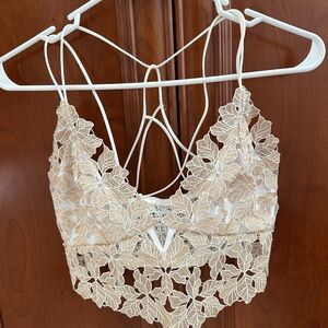 FREE PEOPLE Floral Lace Bralette